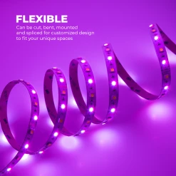 RGBW LED Strip Kit - 5m Color Changing + White LED Tape Light - Bluetooth Smartphone App Controlled - Under Cabinet Lighting -Nebo Sales Store stn 4 uc r1 flexible