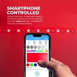 RGBW LED Strip Kit - 5m Color Changing + White LED Tape Light - Bluetooth Smartphone App Controlled - Under Cabinet Lighting -Nebo Sales Store stn 4 uc r1 smartphone controlled