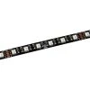 5m Black PCB RGBW LED Strip Light - 5050 Color-Changing Tape Light - 24V - IP20 for Under Cabinet Lighting
