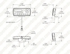 48” Amber LED Strobe Light Bar with Controller - High-Intensity Spot Light for Emergency & Vehicle Warning 17 48” Amber LED Strobe Light Bar with Controller - High-Intensity Spot Light for Emergency & Vehicle Warning -Nebo Sales Store streb y1 aw158 controller dim drawings