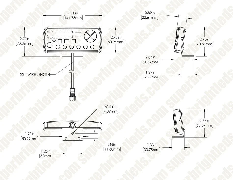 48” Amber LED Strobe Light Bar with Controller - High-Intensity Spot Light for Emergency & Vehicle Warning 8 48” Amber LED Strobe Light Bar with Controller - High-Intensity Spot Light for Emergency & Vehicle Warning - Image 8