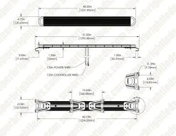 48” Amber LED Strobe Light Bar with Controller - High-Intensity Spot Light for Emergency & Vehicle Warning 15 48” Amber LED Strobe Light Bar with Controller - High-Intensity Spot Light for Emergency & Vehicle Warning -Nebo Sales Store streb y1 aw158 dim drawings