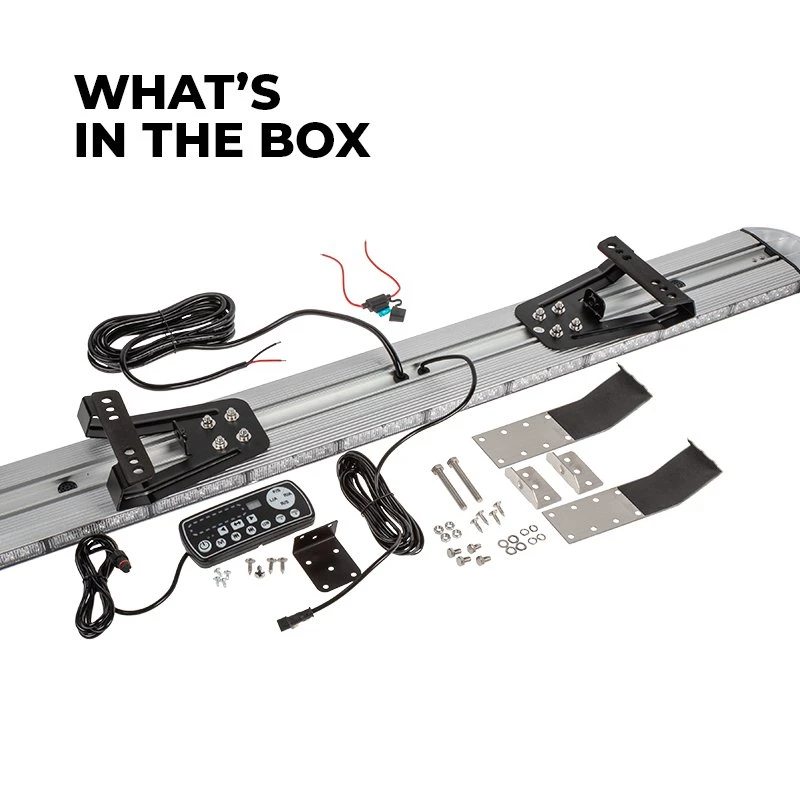 48” Amber LED Strobe Light Bar with Controller - High-Intensity Spot Light for Emergency & Vehicle Warning 2 48” Amber LED Strobe Light Bar with Controller - High-Intensity Spot Light for Emergency & Vehicle Warning - Image 2