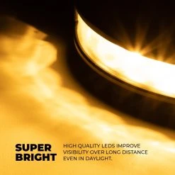 180° Grille and Surface Mount LED Strobe Light - 18W Amber/White - High Visibility Warning Light for Vehicles -Nebo Sales Store stsc x6artboard3