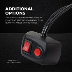 180° Grille and Surface Mount LED Strobe Light - 18W Amber/White - High Visibility Warning Light for Vehicles -Nebo Sales Store stsc x6artboard7