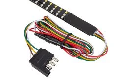 LED Flexible Tailgate Light Strip with 4-Pin Connector - Sequential Turn Signal, Stop, Tail, Reverse & Hazard Light -Nebo Sales Store tgl48 rwa end close up 1