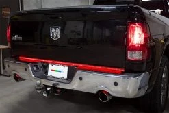 LED Flexible Tailgate Light Strip with 4-Pin Connector - Sequential Turn Signal, Stop, Tail, Reverse & Hazard Light -Nebo Sales Store tgl60 rwa reverse light on