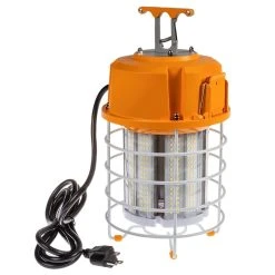 100W LED Temporary High Bay Light - Linkable 12500 Lumens Work Light Fixture - 5000K Cool White