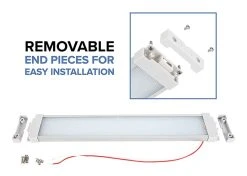 Linear LED Task Light with Touch Switch - Energy-Efficient Under-Cabinet Lighting Fixture -Nebo Sales Store tsl xkx all pieces