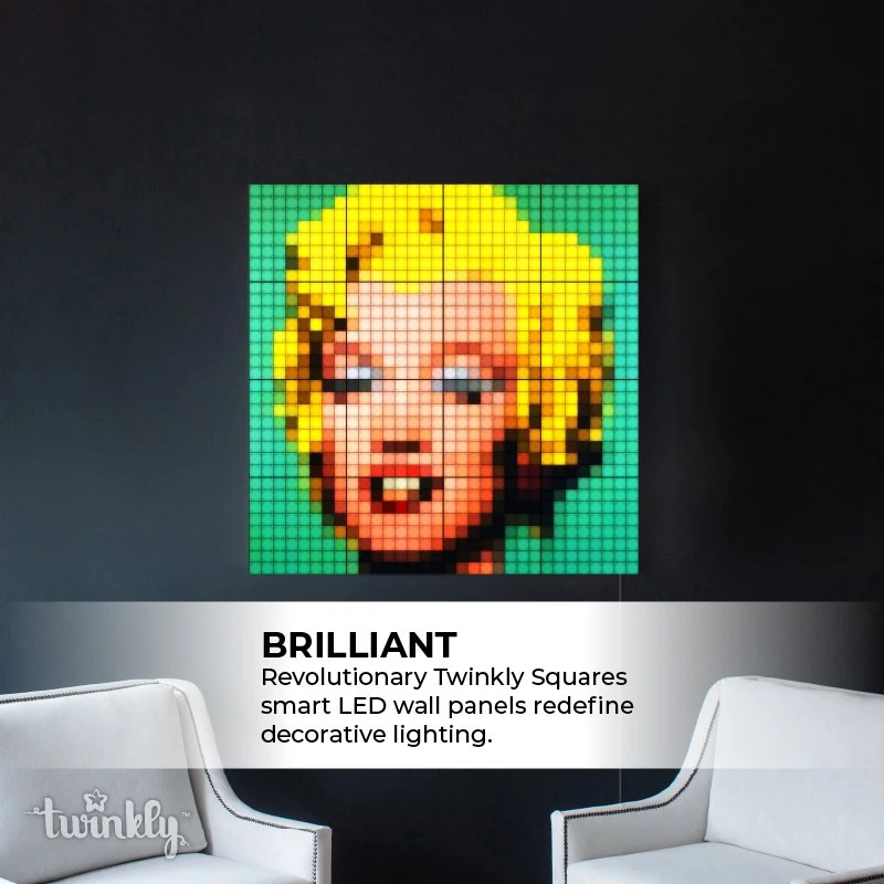 Twinkly Squares Extension Pack - App-Controlled RGB LED Panels for Smart Home Lighting 3 Twinkly Squares Extension Pack - App-Controlled RGB LED Panels for Smart Home Lighting - Image 3