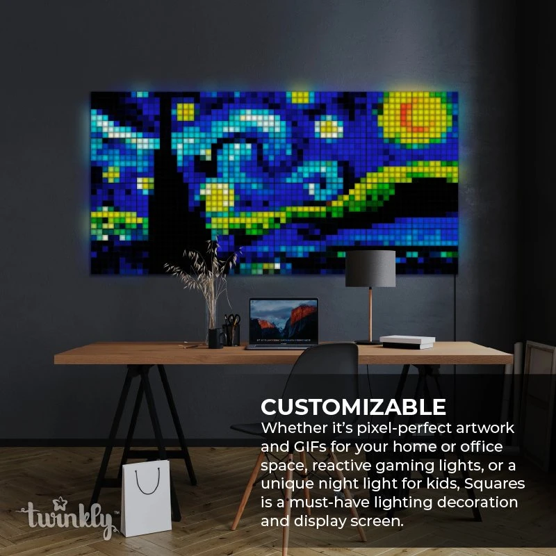 Twinkly Squares Extension Pack - App-Controlled RGB LED Panels for Smart Home Lighting 8 Twinkly Squares Extension Pack - App-Controlled RGB LED Panels for Smart Home Lighting - Image 8