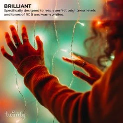 Twinkly Curtain Gen II - Smart RGB+W LED Curtain Lights, App-Controlled, 210 LEDs, 1.5x2.1m - Perfect for Home Decor & Parties -Nebo Sales Store tww210spp tus 7