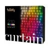Twinkly Curtain Gen II - Smart RGB+W LED Curtain Lights, App-Controlled, 210 LEDs, 1.5x2.1m - Perfect for Home Decor & Parties
