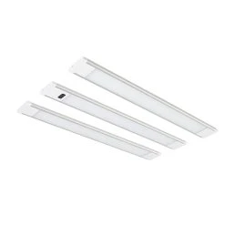 12" LED Under Cabinet Light Kit - 3-Piece Set with Tool-Free Installation & Hands-Free On/Off - 750 Lumens, 3000K/4000K
