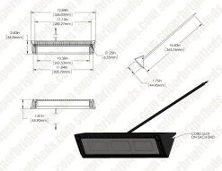 13” RV / Trailer LED Light - 2000 Lumen - 12V Porch & Utility Light - Durable & Bright -Nebo Sales Store val cw13 web dims01