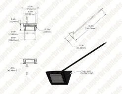 5” RV / Trailer LED Light - 630 Lumens, 12V Porch & Utility Light for Vehicles -Nebo Sales Store val cw5 web dims