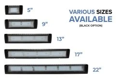22" RV LED Flood Light - 4000 Lumens, 50W, 5700K Cool White, 12V - Black -Nebo Sales Store val x all sizes black 1