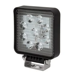 6" Off-Road LED Work Light - 9W, 900 Lumens, Single Square LED Driving Light for Vehicles