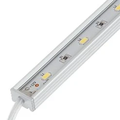 Waterproof Linear LED Light Bar Fixture - 415 Lm/ft, Under Cabinet Lighting with DC Barrel Connectors