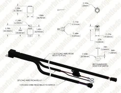 LED Light Wiring Harness with Switch & Relay - Single Output, DTP Connector, CH1 - Vehicle Lighting Accessory -Nebo Sales Store wh atp22 for site