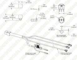 LED Light Wiring Harness with Switch & Relay - Dual Output, DTP Connector, CH2 - Vehicle Lighting Accessory -Nebo Sales Store wh atpd20 assembly updated 2019