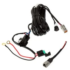 LED Light Wiring Harness with Switch & Relay - Single Output, DTP Connector, CH1 - Vehicle Lighting Accessory