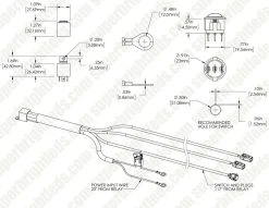 Dual Output LED Light Wiring Harness with Switch & Relay - DT Connector for Auxiliary Lights -Nebo Sales Store wh dtd15 assembly updated 2019