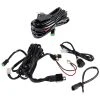 LED Light Wiring Harness Pair with Switch & Relay - Single Output, DT Connector - Compatible with Auxiliary Lights & Vehicle Lighting