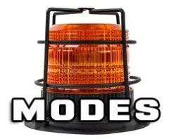 4-3/4" Amber LED Strobe Light Caged Beacon - Heavy-Duty Vehicle Lighting for Construction & Agriculture -Nebo Sales Store wired amber led light beacon