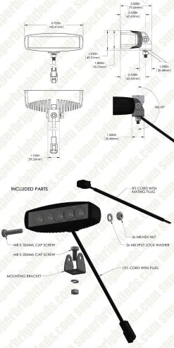 6" Off-Road LED Work Light - 15W, 850 Lumens, Waterproof Driving Light for Trucks, ATVs, and SUVs -Nebo Sales Store wl 15w ospb assembly for site 1