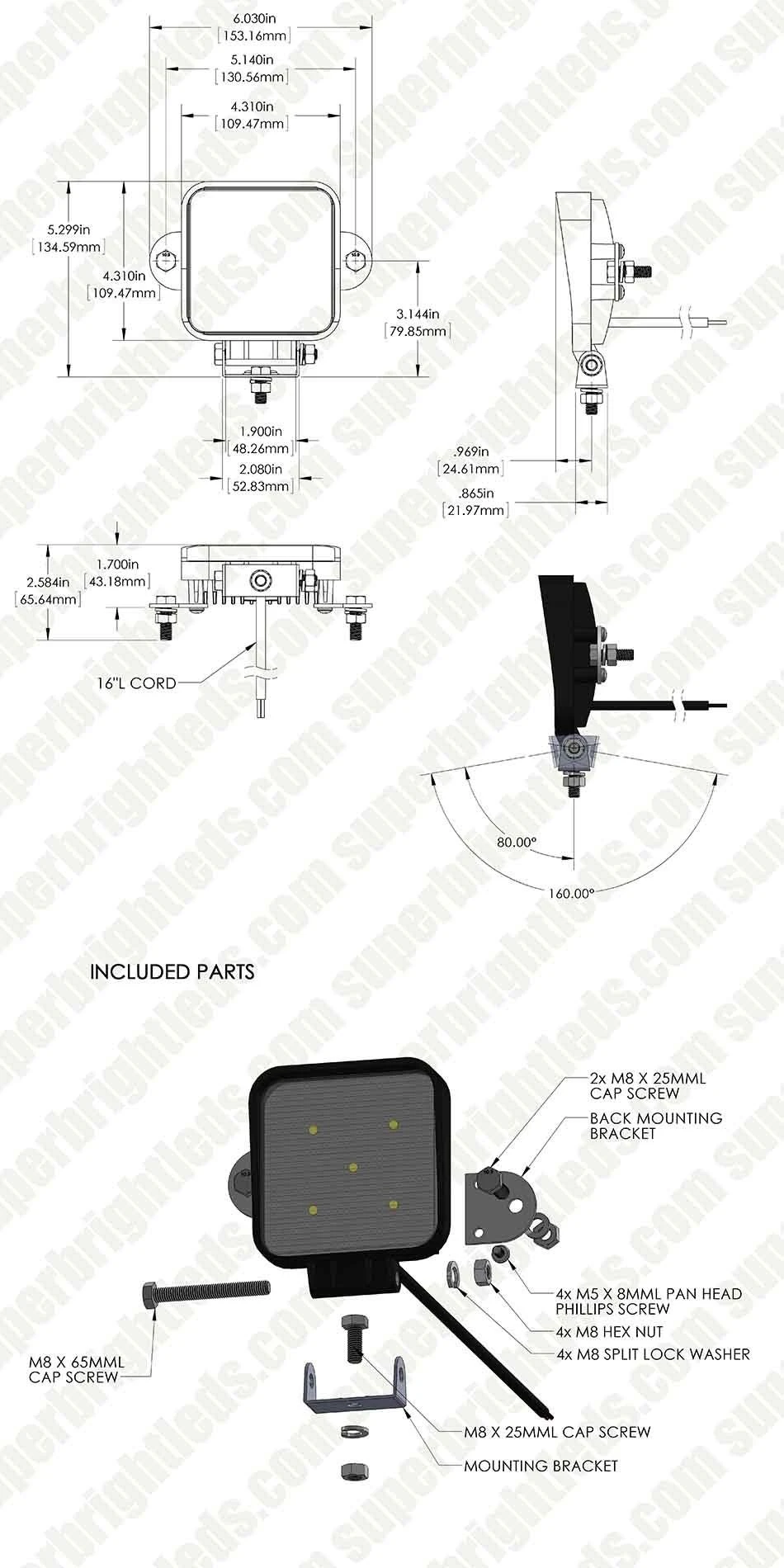 4" Mini Off-Road LED Work Light - 15W, 1,050 Lumens - Waterproof LED Driving Light for Trucks, ATVs, and SUVs 15 4" Mini Off-Road LED Work Light - 15W, 1,050 Lumens - Waterproof LED Driving Light for Trucks, ATVs, and SUVs - Image 15