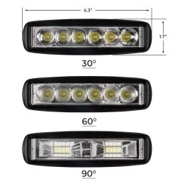 6" Off-Road LED Work Light & Driving Light - 17W, 1,920 Lumens, 30 Degree Beam - 2-Pack for Trucks, ATVs, SUVs 23 6" Off-Road LED Work Light & Driving Light - 17W, 1,920 Lumens, 30 Degree Beam - 2-Pack for Trucks, ATVs, SUVs -Nebo Sales Store wl 17w rex 20 front dims degree