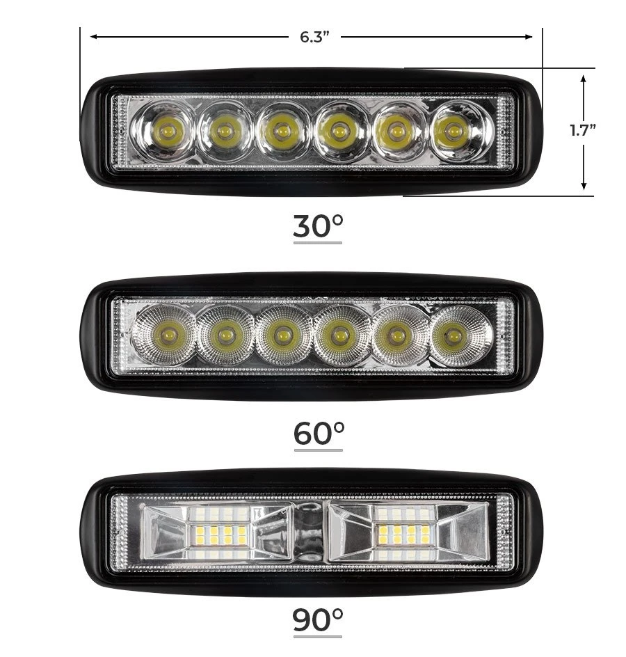 6" Off-Road LED Work Light & Driving Light - 17W, 1,920 Lumens, 30 Degree Beam - 2-Pack for Trucks, ATVs, SUVs 4 6" Off-Road LED Work Light & Driving Light - 17W, 1,920 Lumens, 30 Degree Beam - 2-Pack for Trucks, ATVs, SUVs - Image 4