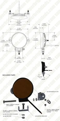 4.5" Off-Road LED Work Light & Driving Light - 18W, 1,800 Lumens, 60° Beam, Black Finish - 2-Pack -Nebo Sales Store wl 18w r30 assembly for site