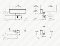 6" Linear Side Shooter Off-Road LED Driving Light Combo Spot/Flood - 20W - 2-Pack for Trucks, SUVs, ATVs -Nebo Sales Store wl 20w s180