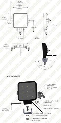 5" Off-Road LED Work Light - 27W, 2,025 Lumens, 60 Degree Beam, 6300K - Durable LED Driving Light for Vehicles 34 5" Off-Road LED Work Light - 27W, 2,025 Lumens, 60 Degree Beam, 6300K - Durable LED Driving Light for Vehicles -Nebo Sales Store wl 27w s60 assembly digimark