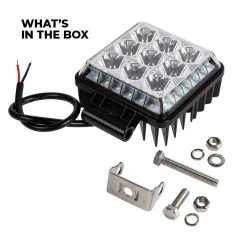 40W Quad Side Shooter LED Work Light - 4,000 Lumens - 6500K - Durable Vehicle Lighting for Emergency & Service -Nebo Sales Store wl 40w s200 hardware