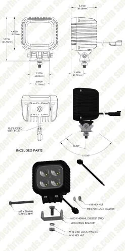 40W Off-Road LED Work Light - 4,000 Lumens Driving Light for Trucks, ATVs, and SUVs 22 40W Off-Road LED Work Light - 4,000 Lumens Driving Light for Trucks, ATVs, and SUVs -Nebo Sales Store wl 40w s30 assembly old for site