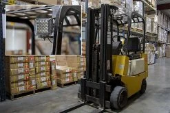 50W Quad Side Shooter LED Work Light - 2 Pack | High-Intensity Vehicle Lighting for Emergency & Service -Nebo Sales Store wl 50w s200 installed on forklift