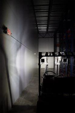 50W Quad Side Shooter LED Work Light - 2 Pack | High-Intensity Vehicle Lighting for Emergency & Service -Nebo Sales Store wl 50w s200 installed on forklift side beam hitting wall