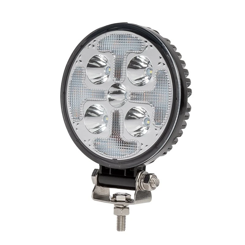4.5" Round LED Off-Road Light - 25W, 1,800 Lumens White Spot with Amber Strobe - Grille & Surface Mount 1 4.5" Round LED Off-Road Light - 25W, 1,800 Lumens White Spot with Amber Strobe - Grille & Surface Mount