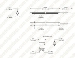 12 Inch Waterproof LED Light Bar - 4000K Cool White Under Cabinet Lighting 15 12 Inch Waterproof LED Light Bar - 4000K Cool White Under Cabinet Lighting -Nebo Sales Store wlbfa 50k12 24v