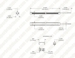 12 Inch Waterproof LED Light Bar - 4000K Cool White Under Cabinet Lighting 16 12 Inch Waterproof LED Light Bar - 4000K Cool White Under Cabinet Lighting -Nebo Sales Store wlbfa 50k24 24v