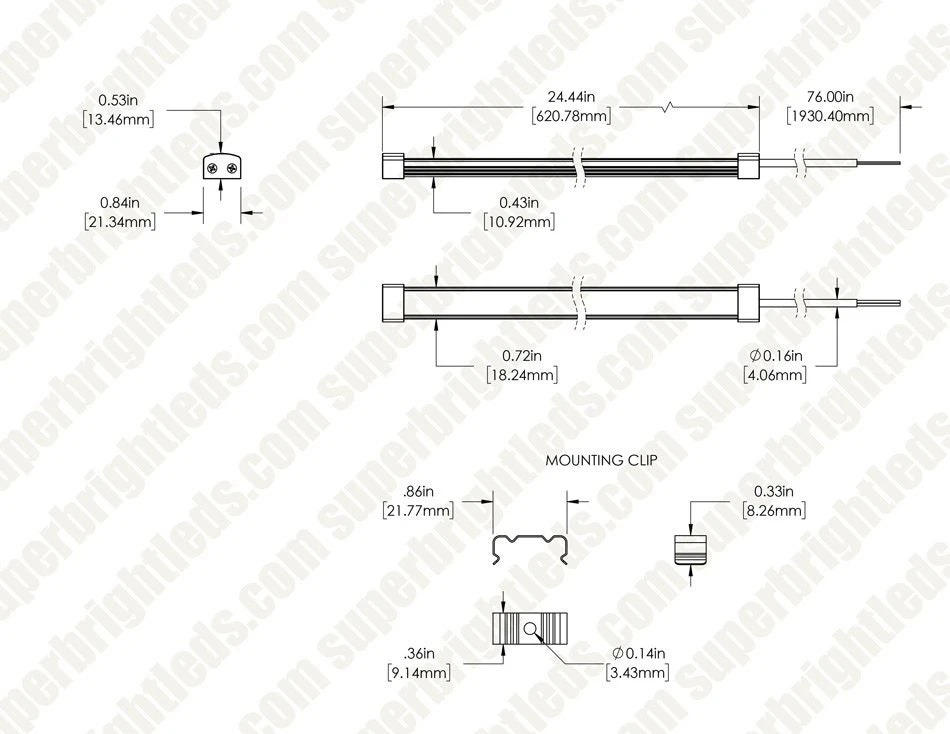12 Inch Waterproof LED Light Bar - 4000K Cool White Under Cabinet Lighting 8 12 Inch Waterproof LED Light Bar - 4000K Cool White Under Cabinet Lighting - Image 8