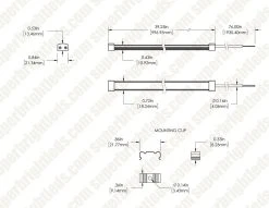 12 Inch Waterproof LED Light Bar - 4000K Cool White Under Cabinet Lighting 17 12 Inch Waterproof LED Light Bar - 4000K Cool White Under Cabinet Lighting -Nebo Sales Store wlbfa 50k39 24v