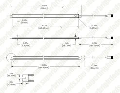 Waterproof LED Light Bar - 12VDC Dimmable Under Cabinet Lighting - 3000K/4000K/5000K - 338 Lm/ft 26 Waterproof LED Light Bar - 12VDC Dimmable Under Cabinet Lighting - 3000K/4000K/5000K - 338 Lm/ft -Nebo Sales Store wlbs 30k18 12v01