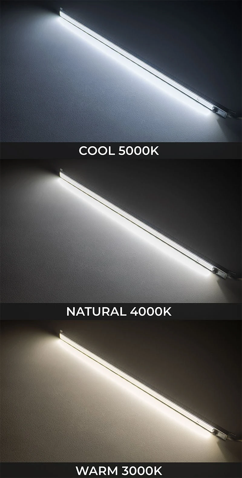 Waterproof LED Light Bar - 12VDC Dimmable Under Cabinet Lighting - 3000K/4000K/5000K - 338 Lm/ft 6 Waterproof LED Light Bar - 12VDC Dimmable Under Cabinet Lighting - 3000K/4000K/5000K - 338 Lm/ft - Image 6