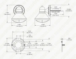 Black 9W LED Decorative Sconce - 7.3" Tall Indoor/Outdoor Wall Light 15 Black 9W LED Decorative Sconce - 7.3" Tall Indoor/Outdoor Wall Light -Nebo Sales Store wll61018 4kbk 1