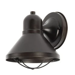 7.3" Tall Bronze LED Wall Sconce - Indoor/Outdoor Decorative Lighting, 9W Energy-Efficient
