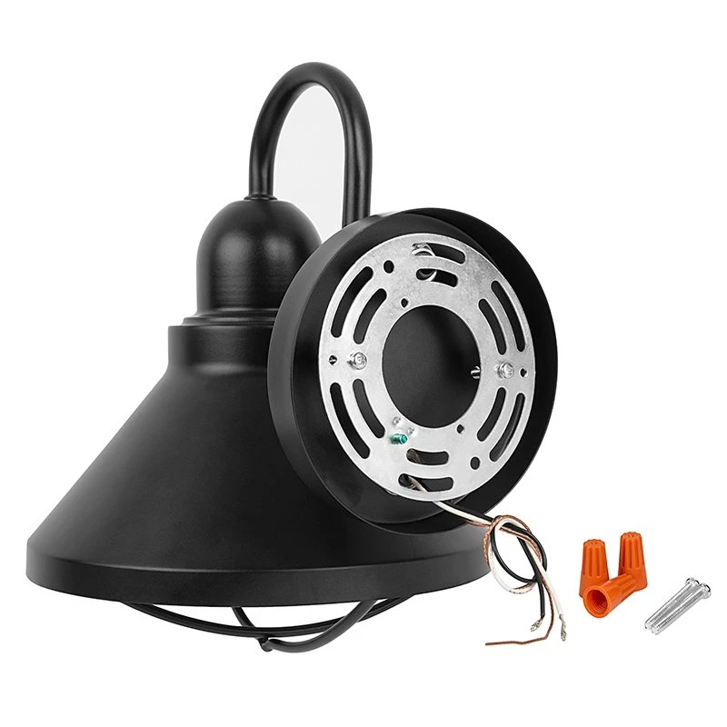10.6" Black LED Barn Light Sconce - Indoor/Outdoor Wall Light, 9W Energy-Efficient 6 10.6" Black LED Barn Light Sconce - Indoor/Outdoor Wall Light, 9W Energy-Efficient - Image 6